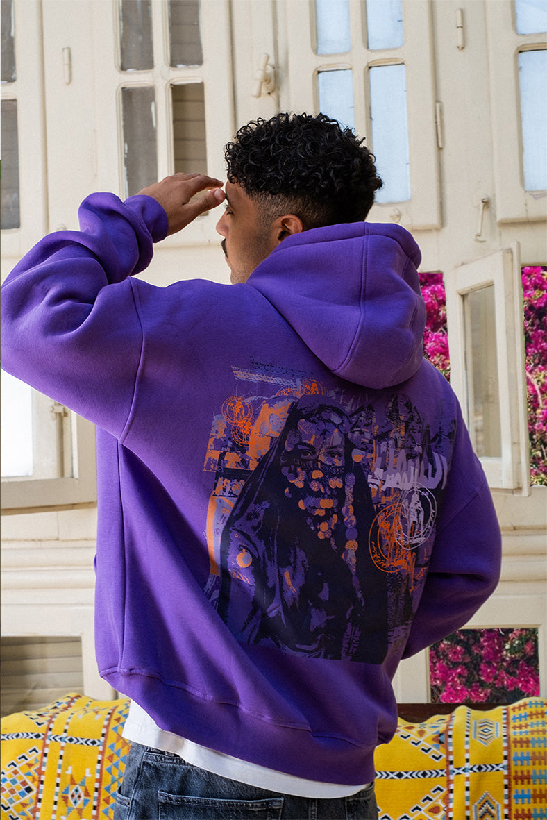 "Yashmak Masry" Purple Hoodie