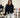 Black Knit Double Zip Jacket