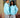 "Basic Mawlah" Aqua Blue Crewneck